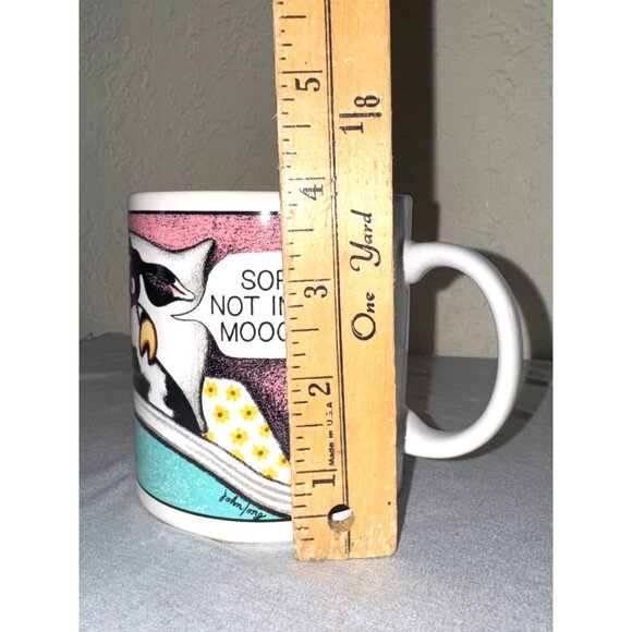 Long Overdue Tuscany Collection Ceramic Mug With Funny Cow Graphics & Text - Picture 5 of 6